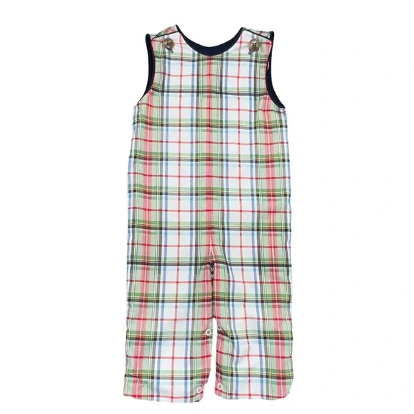 Plaid Kids Overalls - Picture 1 of 3